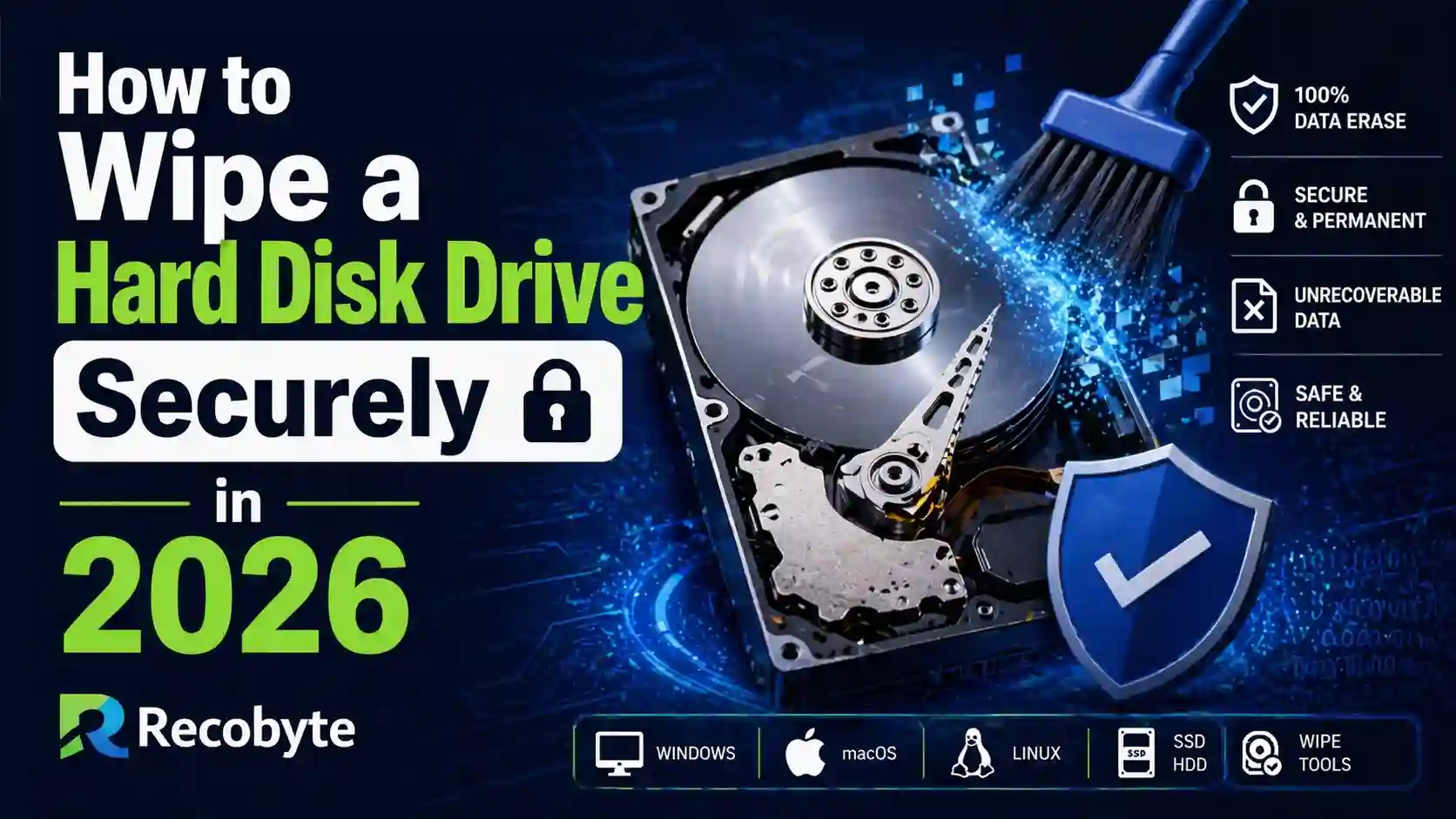 How to Wipe a Hard Disk Drive Securely in 2026